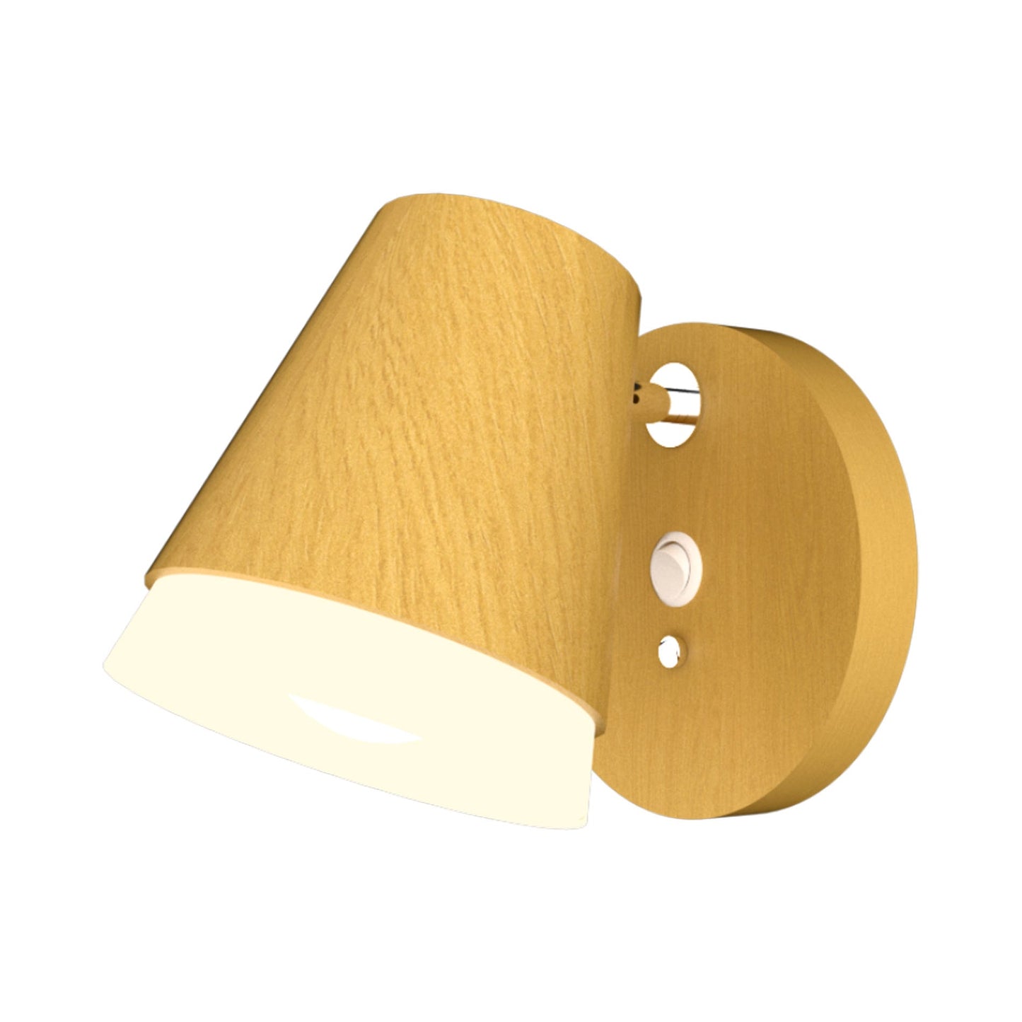 Conical 4138 Wall Light in Organic Gold.