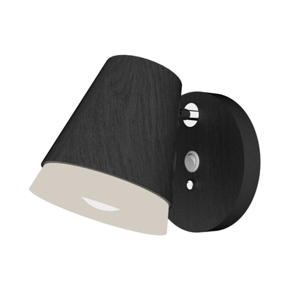 Conical 4138 Wall Light in Organic Lead Grey.