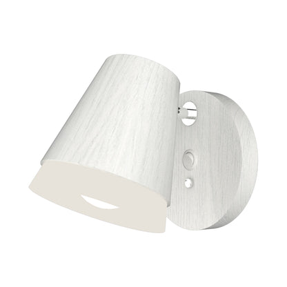 Conical 4138 Wall Light in Organic White.