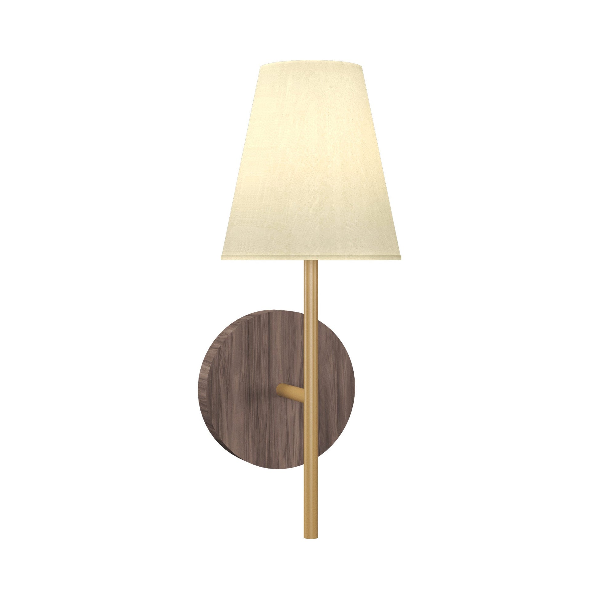 Conical 4209 Wall Light in American Walnut.