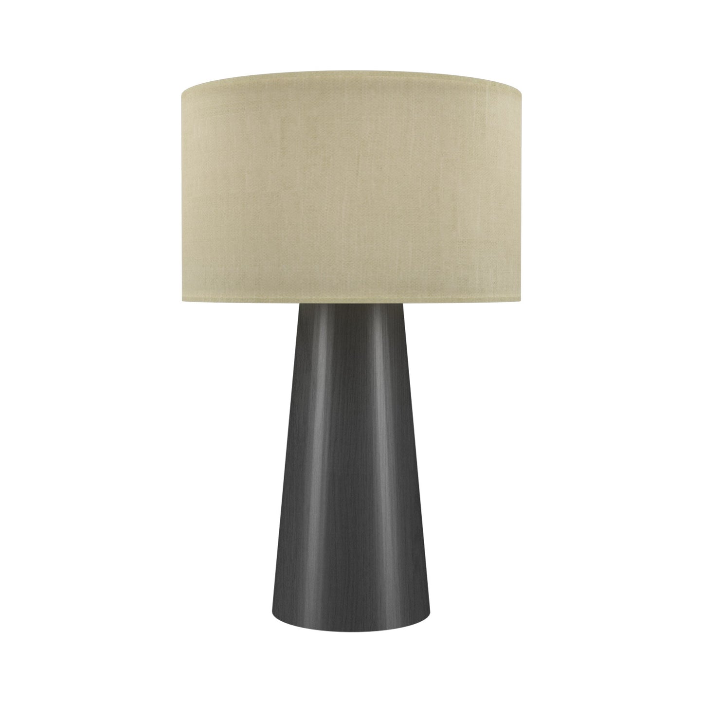 Conical 702 Table Lamp in Organic Lead Grey (18.11-Inch).
