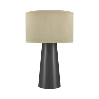 Conical 702 Table Lamp in Organic Lead Grey (18.11-Inch).