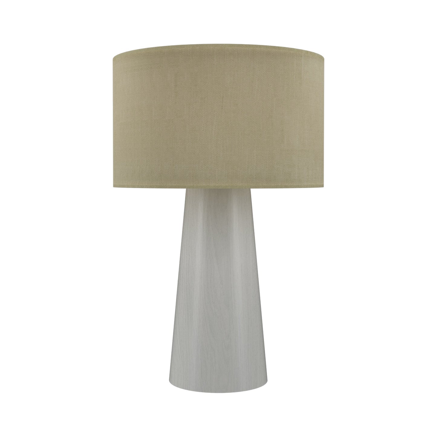 Conical 702 Table Lamp in Organic White (18.11-Inch).