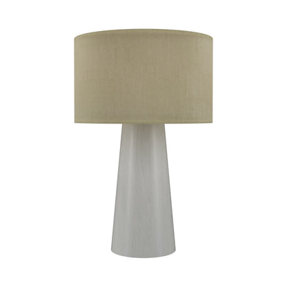Conical 702 Table Lamp in Organic White (18.11-Inch).