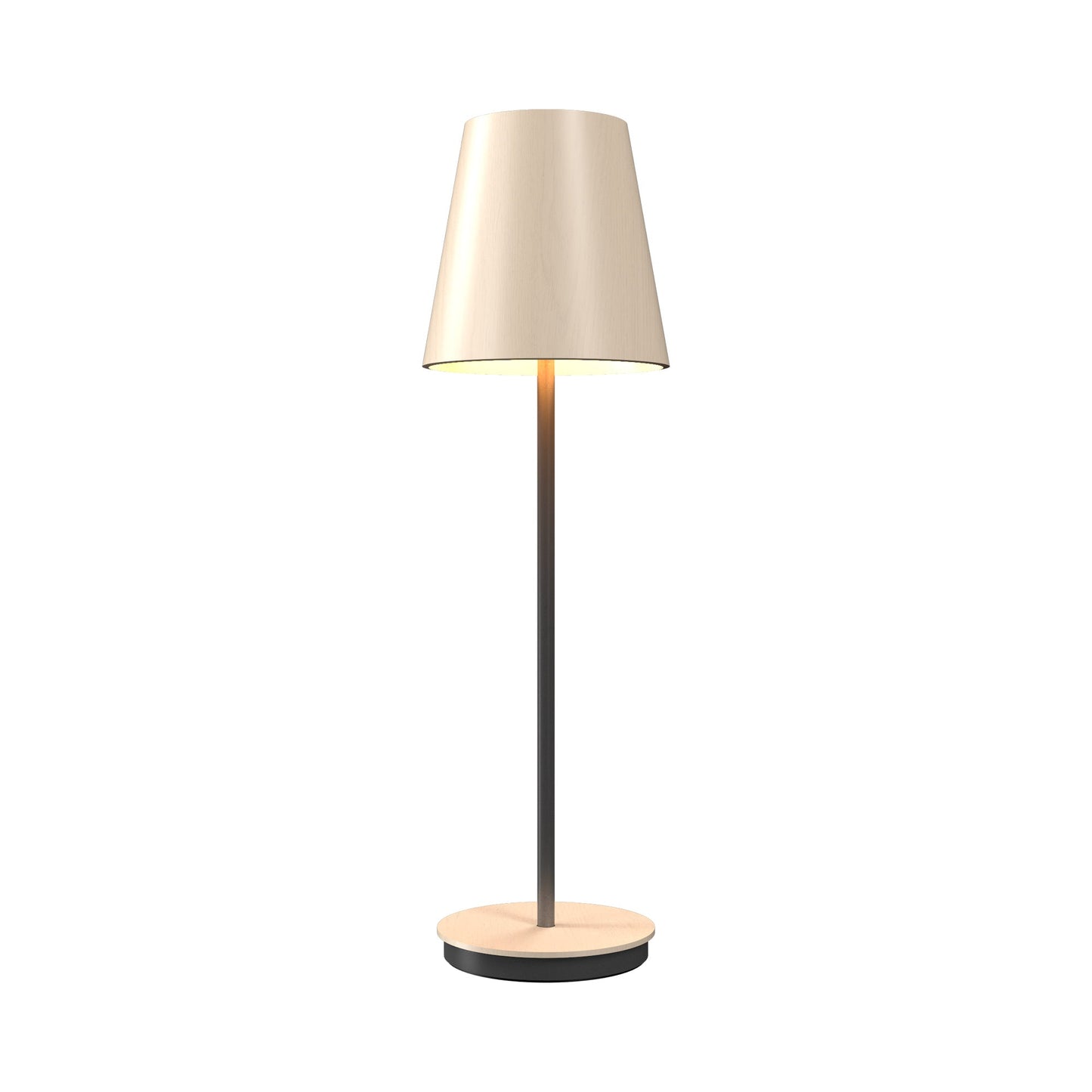 Conical 707 Table Lamp in Organic Cappuccino (23.62-Inch).
