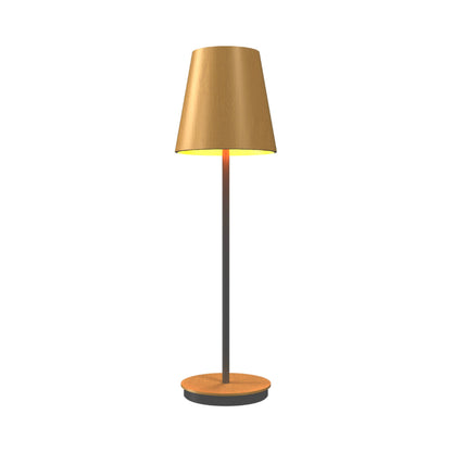 Conical 707 Table Lamp in Organic Gold (23.62-Inch).