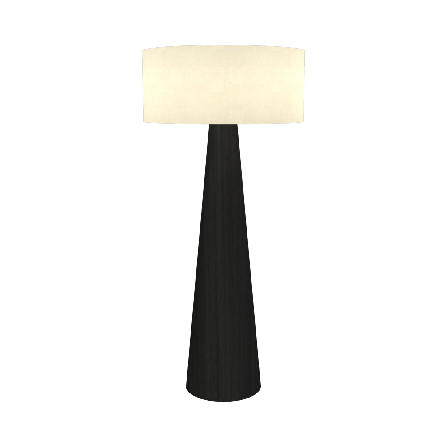 Conical Floor Lamp in Charcoal.