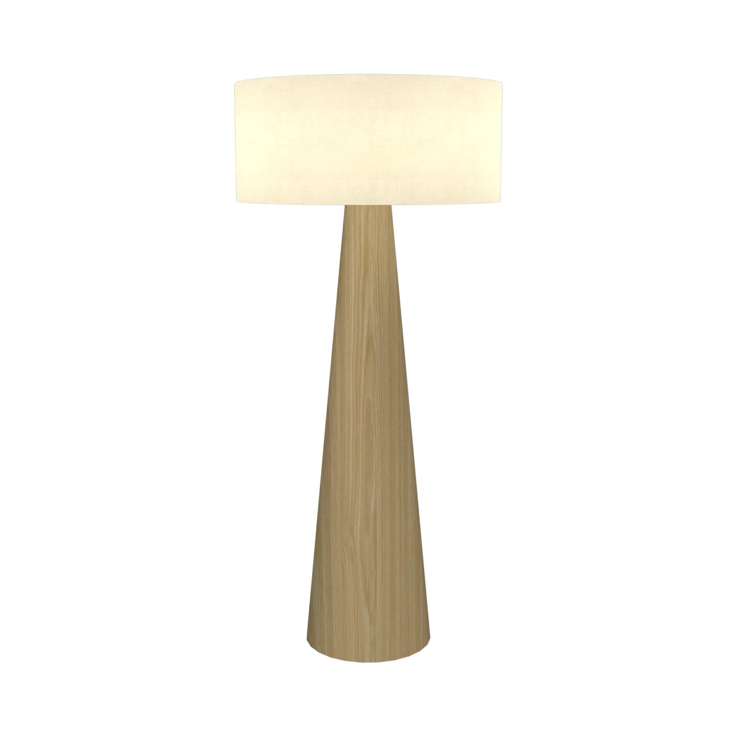 Conical Floor Lamp in Sand.