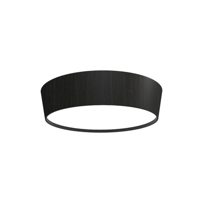 Conical LED Flared Flush Mount Ceiling Light in Charcoal (21.65-Inch).
