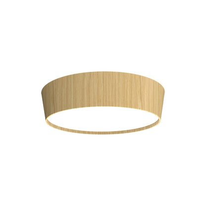 Conical LED Flared Flush Mount Ceiling Light in Sand (21.65-Inch).