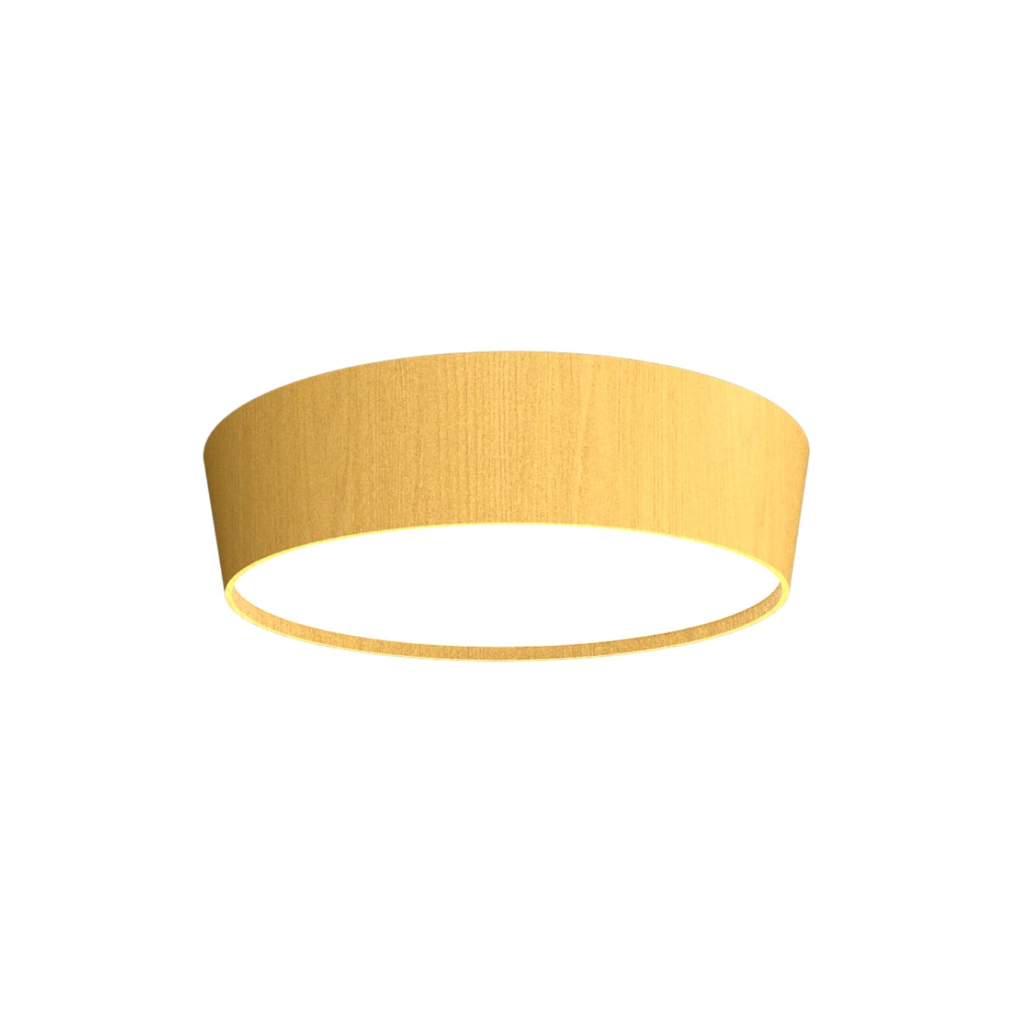 Conical LED Flared Flush Mount Ceiling Light in Organic Gold (21.65-Inch).