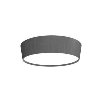 Conical LED Flared Flush Mount Ceiling Light in Organic Lead Grey (21.65-Inch).