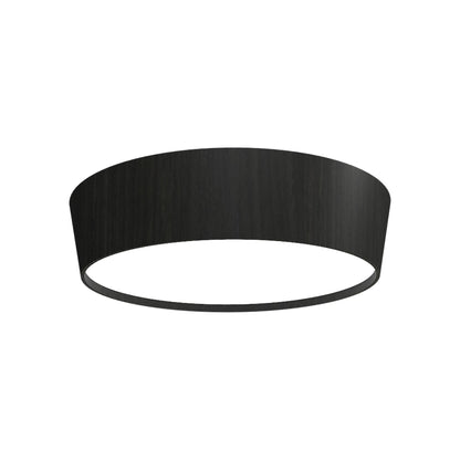 Conical LED Flared Flush Mount Ceiling Light in Charcoal (25.59-Inch).