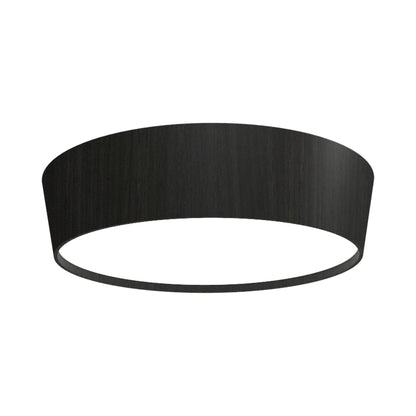 Conical LED Flared Flush Mount Ceiling Light in Charcoal (29.53-Inch).