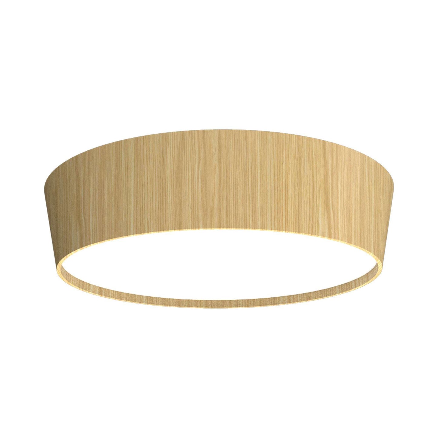 Conical LED Flared Flush Mount Ceiling Light in Sand (29.53-Inch).