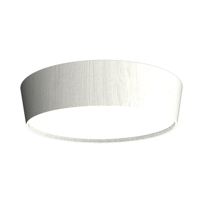 Conical LED Flared Flush Mount Ceiling Light in Organic White (29.53-Inch).