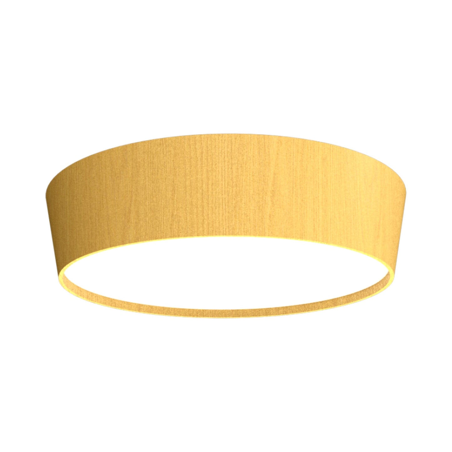Conical LED Flared Flush Mount Ceiling Light in Organic Gold (29.53-Inch).