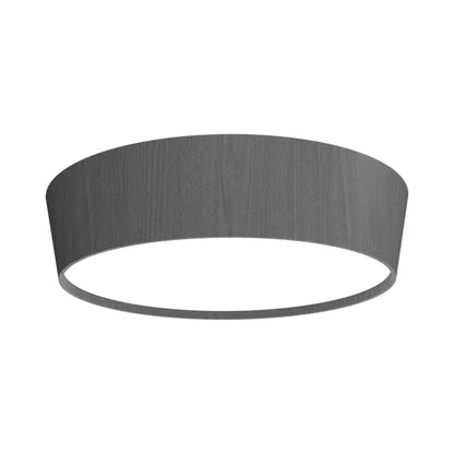 Conical LED Flared Flush Mount Ceiling Light in Organic Lead Grey (29.53-Inch).