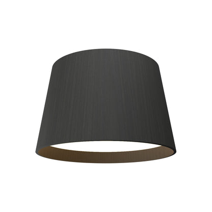 Conical LED Narrow Flush Mount Ceiling Light in Charcoal (Small).