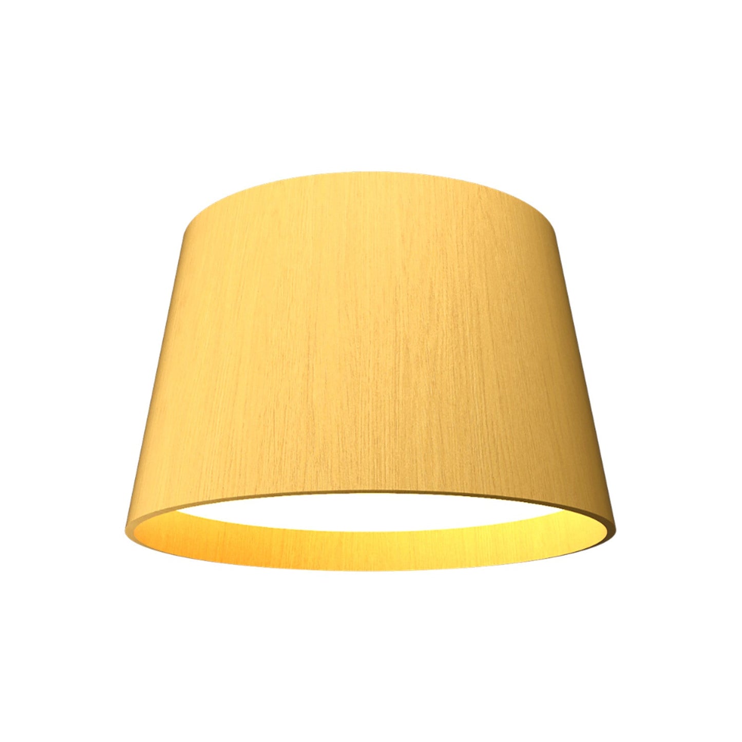 Conical LED Narrow Flush Mount Ceiling Light in Organic Gold (Small).