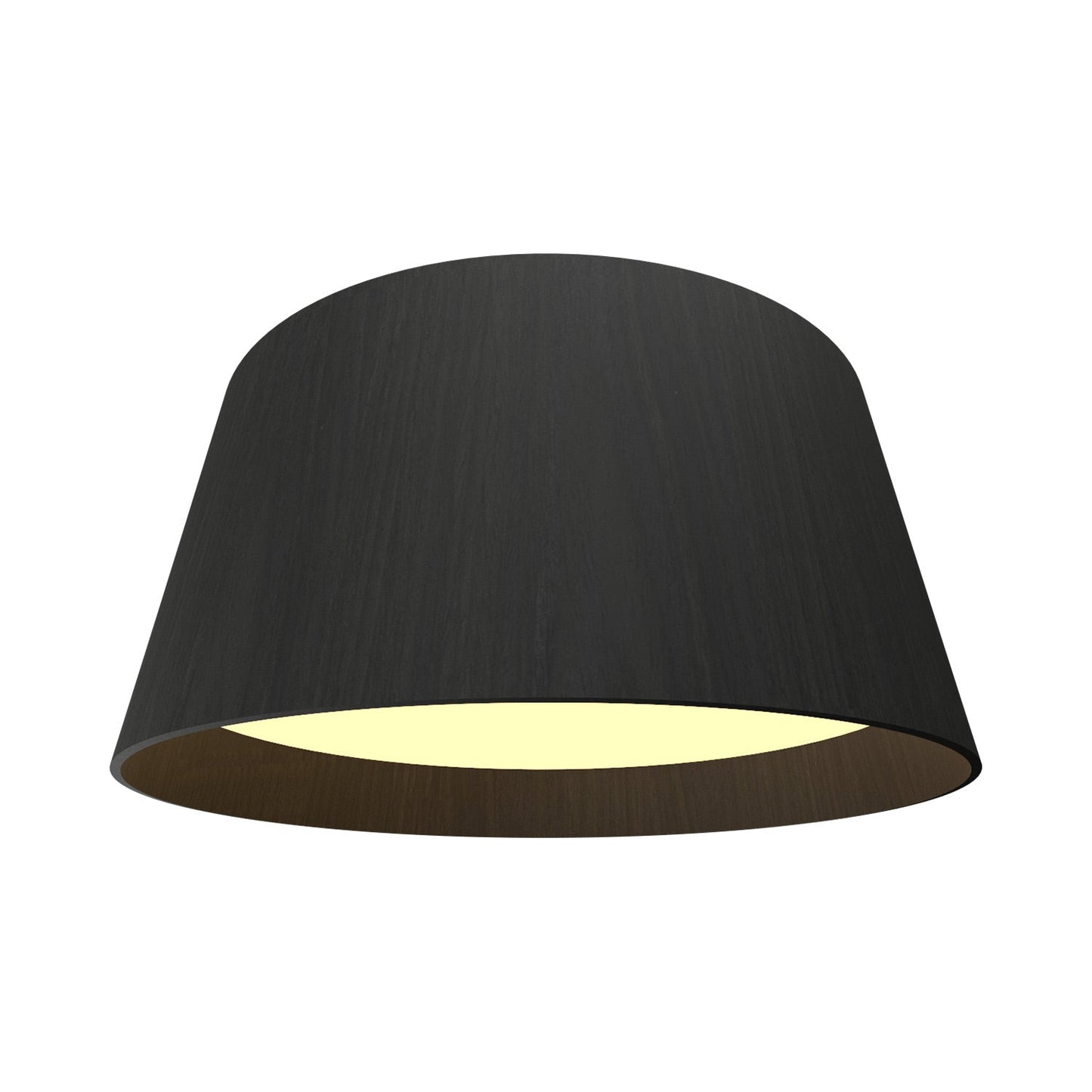 Conical LED Narrow Flush Mount Ceiling Light in Charcoal (Large).