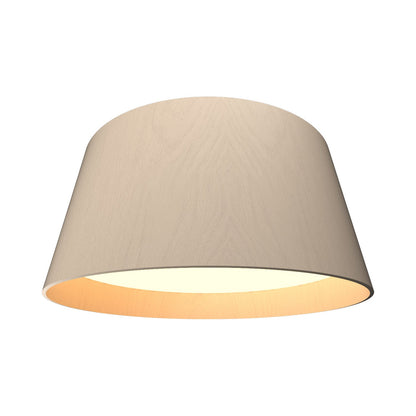 Conical LED Narrow Flush Mount Ceiling Light in Organic Cappuccino (Large).