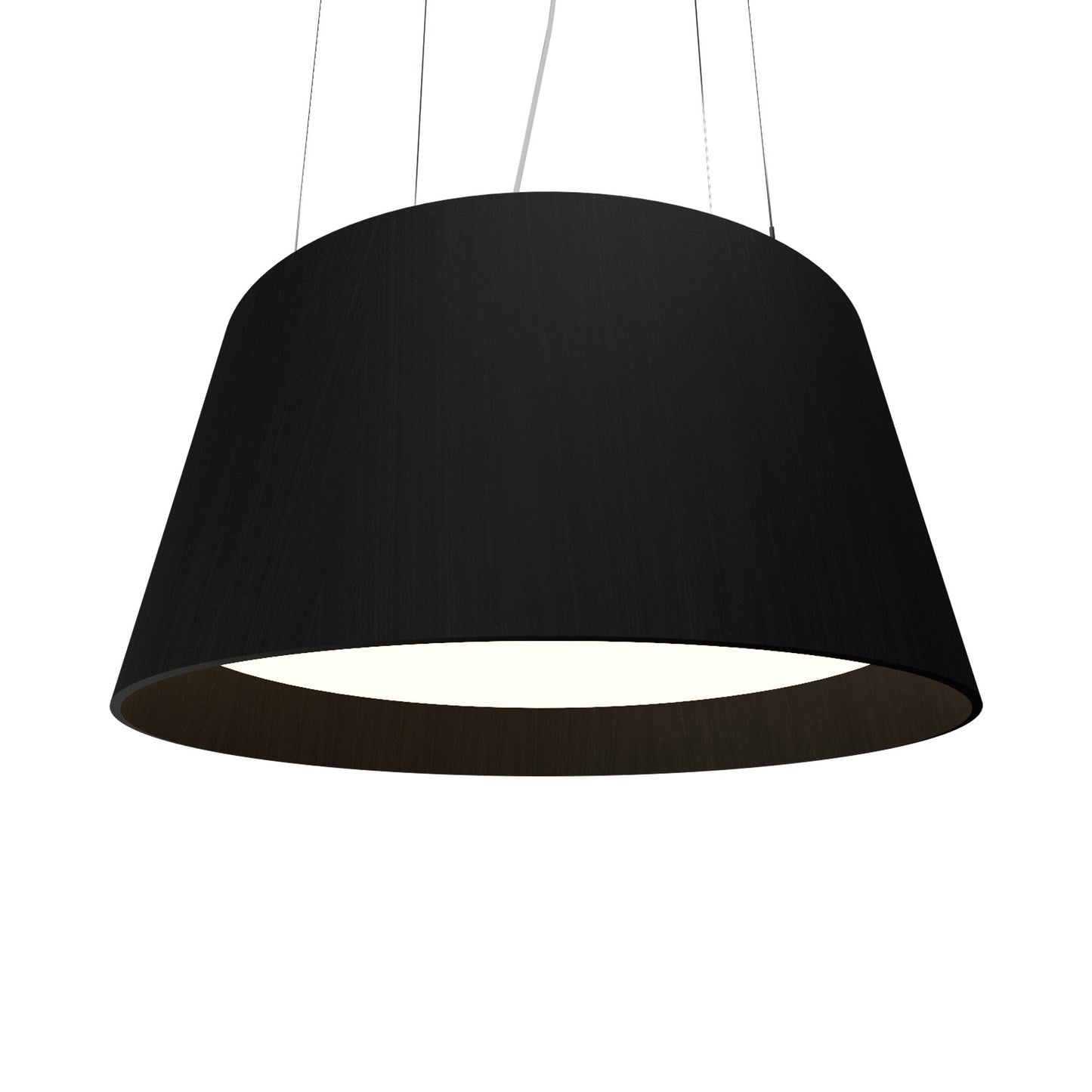 Conical LED Pendant Light in Charcoal (29.53-Inch).