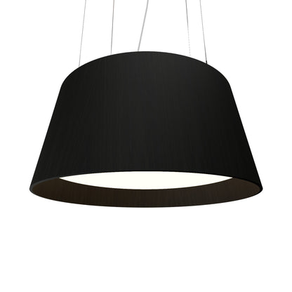 Conical LED Pendant Light in Charcoal (29.53-Inch).