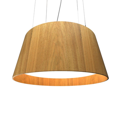 Conical LED Pendant Light in Louro Freijo (29.53-Inch).