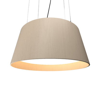 Conical LED Pendant Light in Organic Cappuccino (29.53-Inch).