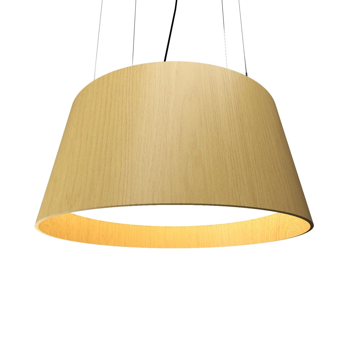 Conical LED Pendant Light in Organic Gold (29.53-Inch).