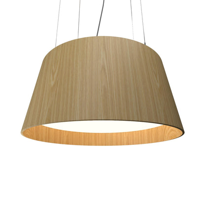 Conical LED Pendant Light in Sand (29.53-Inch).