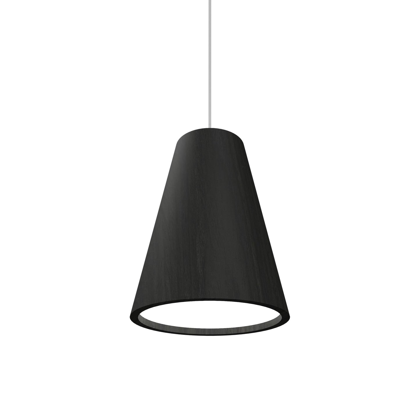 Conical Narrow Pendant Light in Charcoal (Small).