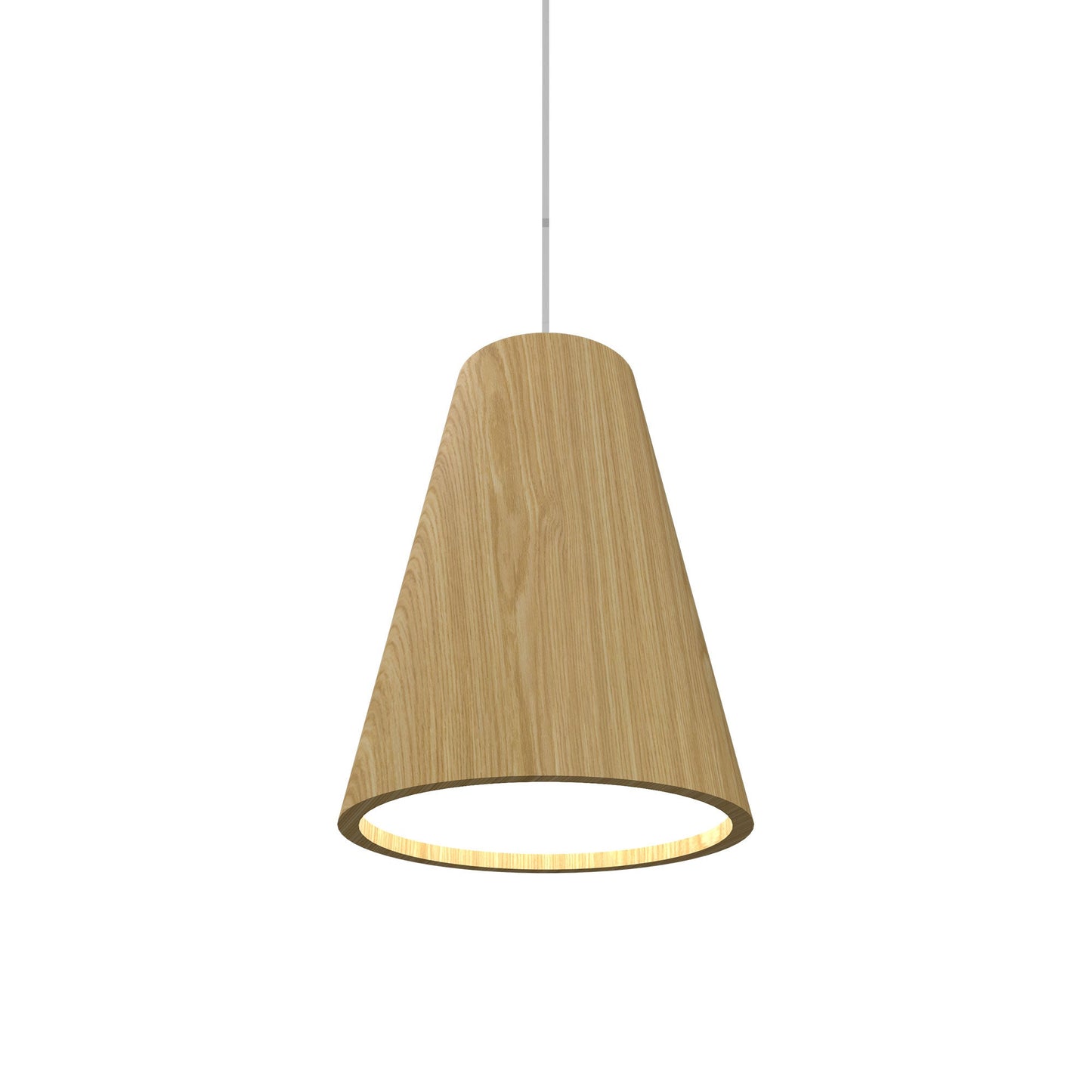 Conical Narrow Pendant Light in Sand (Small).