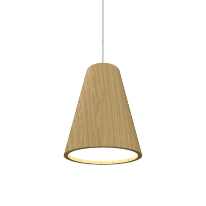 Conical Narrow Pendant Light in Sand (Small).