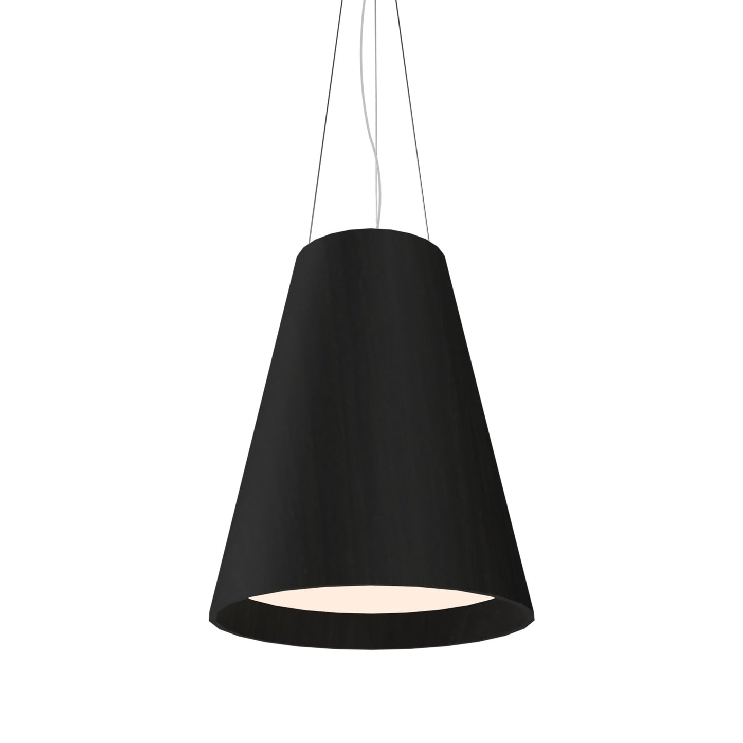 Conical Narrow Pendant Light in Charcoal (Large).