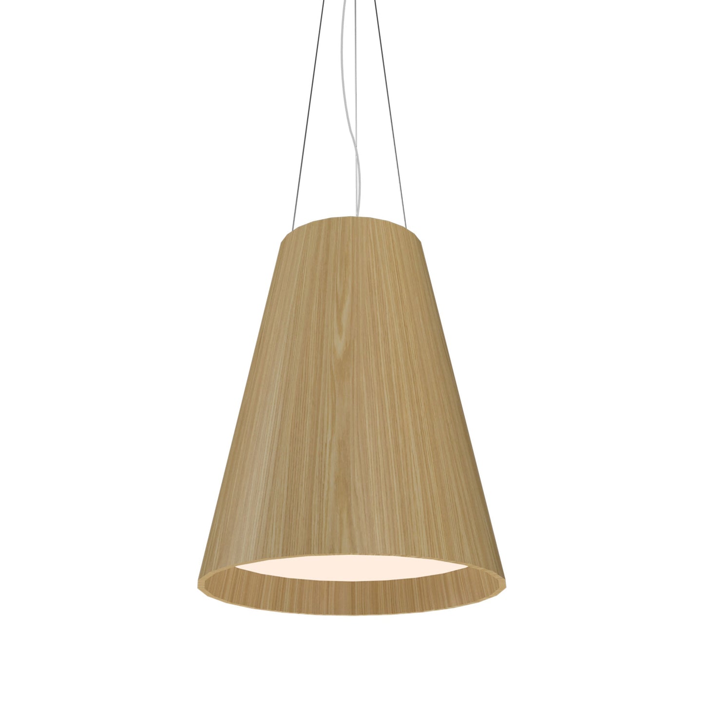 Conical Narrow Pendant Light in Sand (Large).