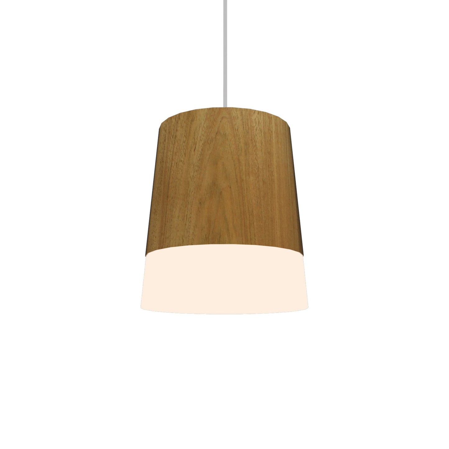 Conical Pendant Light in Louro Freijó (Small).