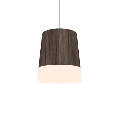 Conical Pendant Light in American Walnut (Small).