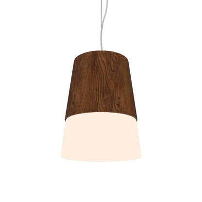 Conical Pendant Light in Imbuia (Large).