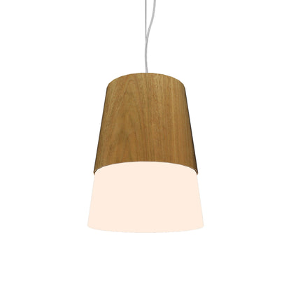 Conical Pendant Light in Louro Freijó (Large).