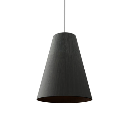 Conical Simple Pendant Light in Charcoal.