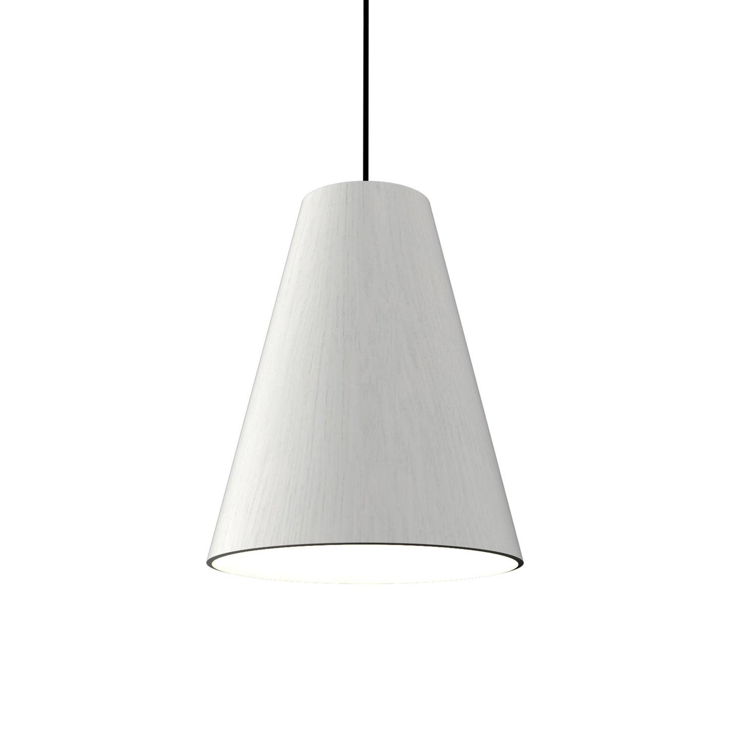 Conical Simple Pendant Light in Organic White.