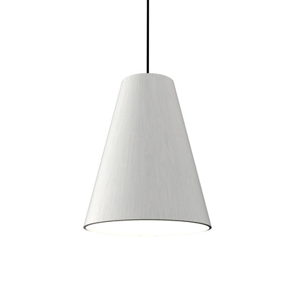 Conical Simple Pendant Light in Organic White.