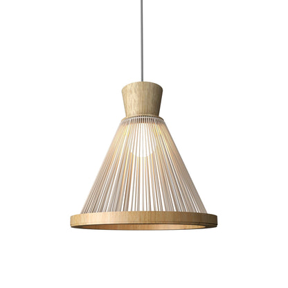 Corda 153 Pendant Light in Louro Freijo (13.39-Inch).