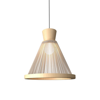 Corda 153 Pendant Light in Maple (13.39-Inch).