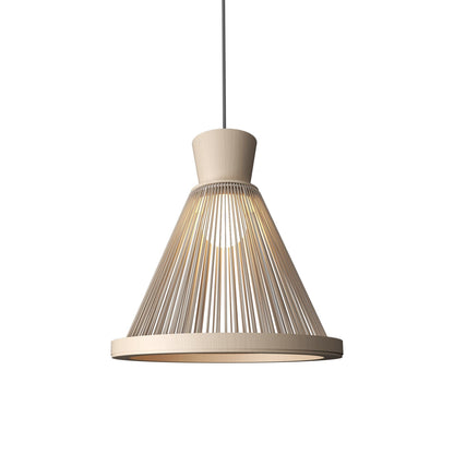 Corda 153 Pendant Light in Organic Cappuccino (13.39-Inch).
