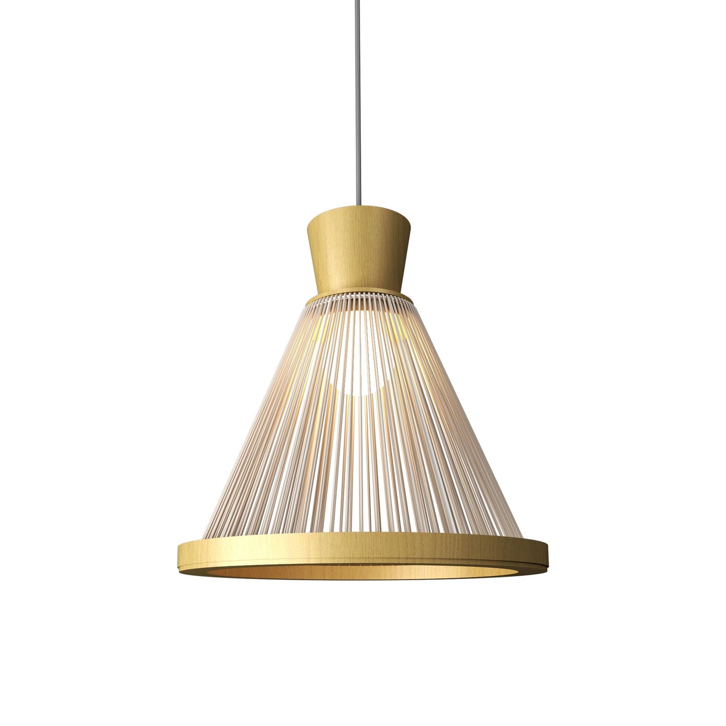 Corda 153 Pendant Light in Organic Gold (13.39-Inch).