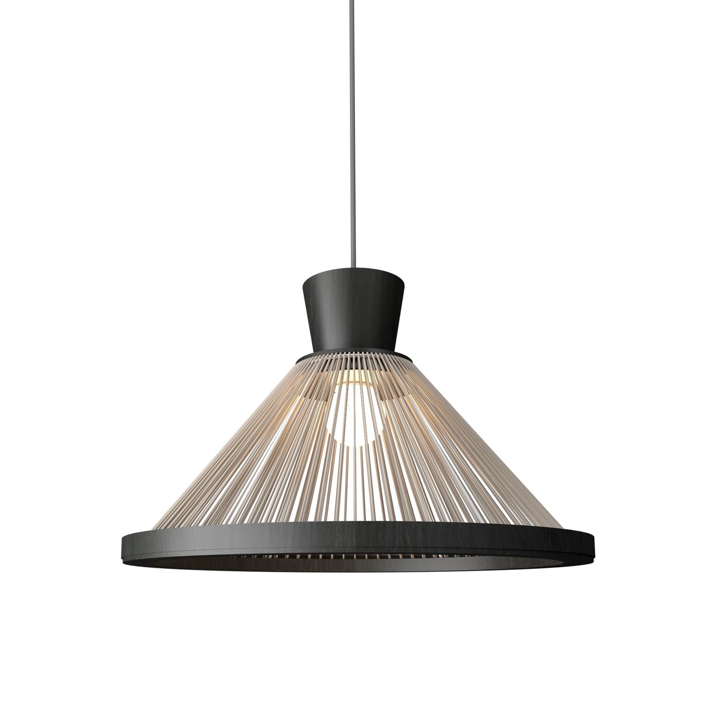 Corda 153 Pendant Light in Charcoal (17.32-Inch).