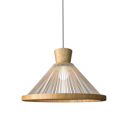 Corda 153 Pendant Light in Louro Freijo (17.32-Inch).